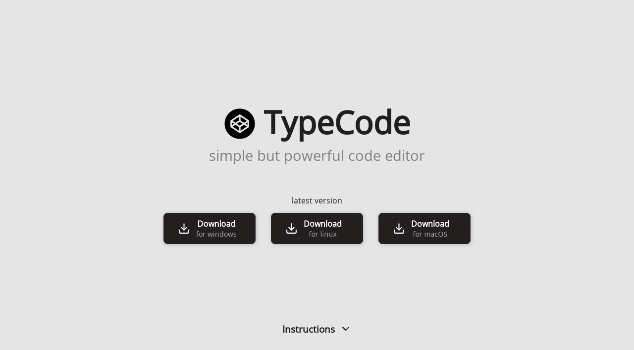 TypeCode - Simple Code IDE