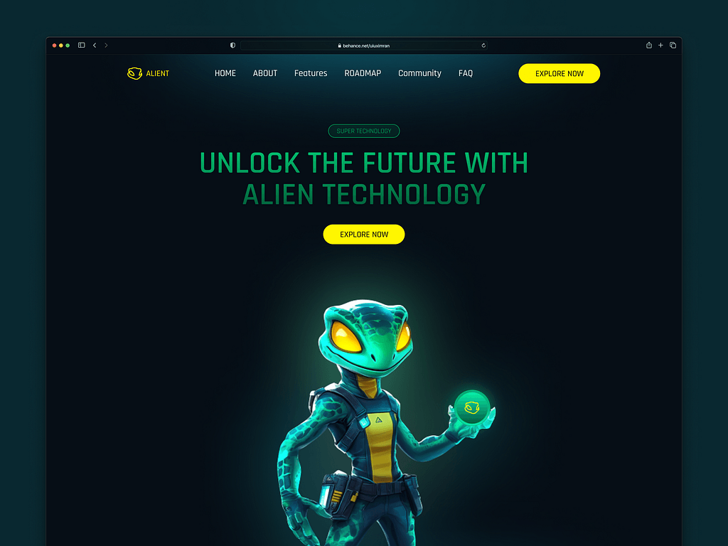 Alien Technology-Landing Page