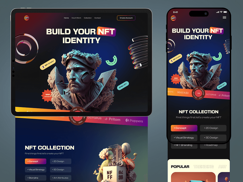 NFT Landing Page | Orbix Studio